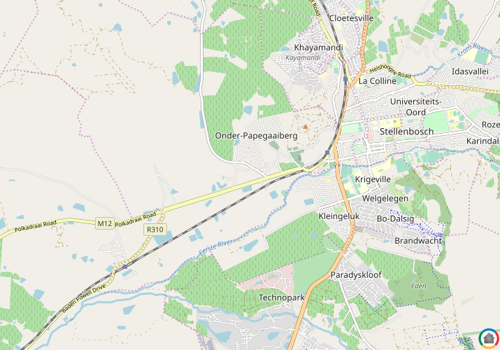 Map location of Devonvallei